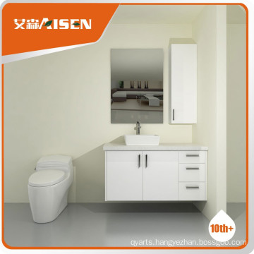 Fully stocked stainless steel bathroom vanity top cabinet